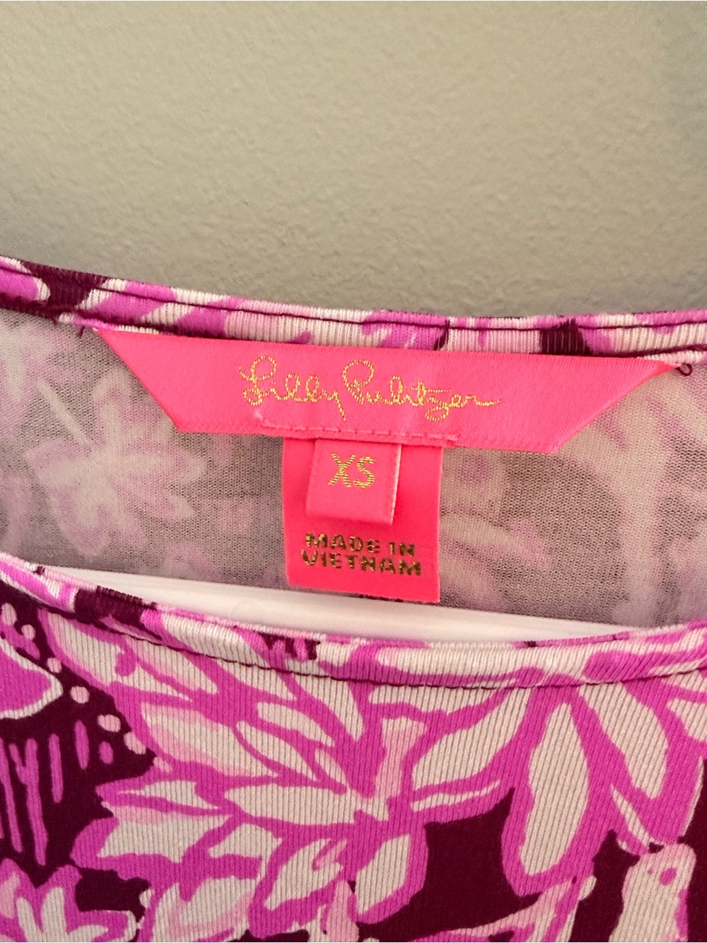 Lilly Pulitzer Pink & Light Pink Floral Mini Dress - Picture 3 of 6